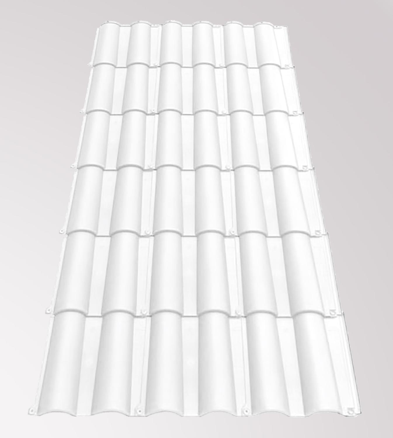 Panneau tuile Romane blanc 2 m²