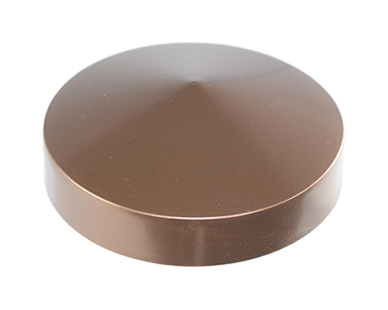 Couvre poteau rond conique Ø 100 couleur cuivre
