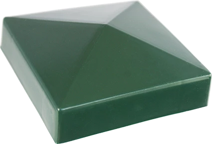 Couvre-poteau pyramidal vert