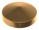 Couvre poteau conique Ø 120 couleur or ancien
